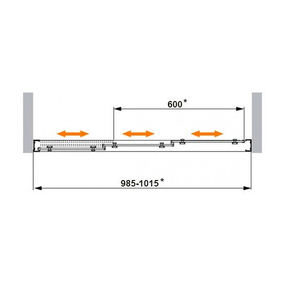ДУШЕВАЯ ДВЕРЬ CEZARES FAMILY BF3 100