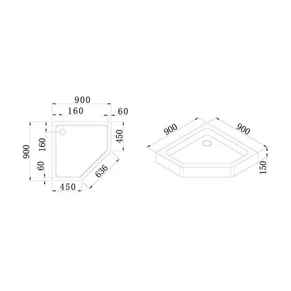 ДУШЕВОЙ ПОДДОН CEZARES TRAY-A-P-90
