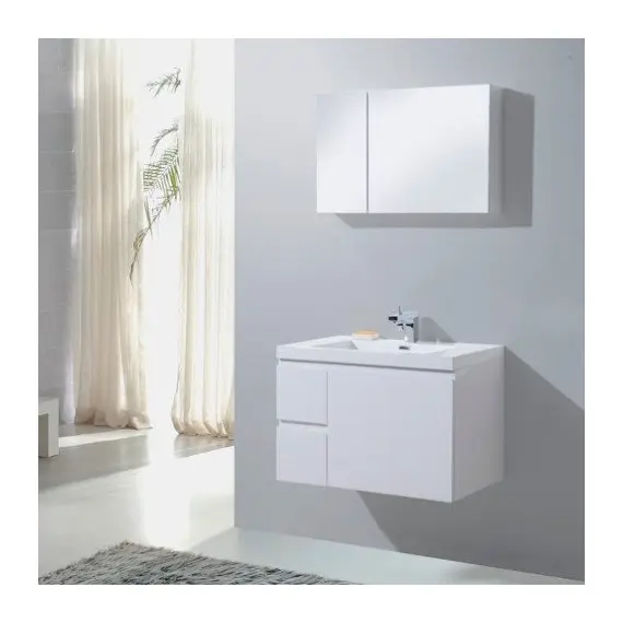 МЕБЕЛЬ ДЛЯ ВАННОЙ BELBAGNO LUCE 80 ПОДВЕСНАЯ БЕЛАЯ