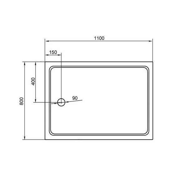ДУШЕВОЙ ПОДДОН CEZARES TRAY-A-AH-110/80-15-W ДУШЕВОЙ ПОДДОН CEZARES TRAY-A-AH-110/80-15-W