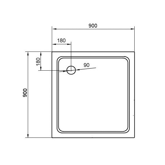 ДУШЕВОЙ ПОДДОН CEZARES TRAY-A-A-100-15-W