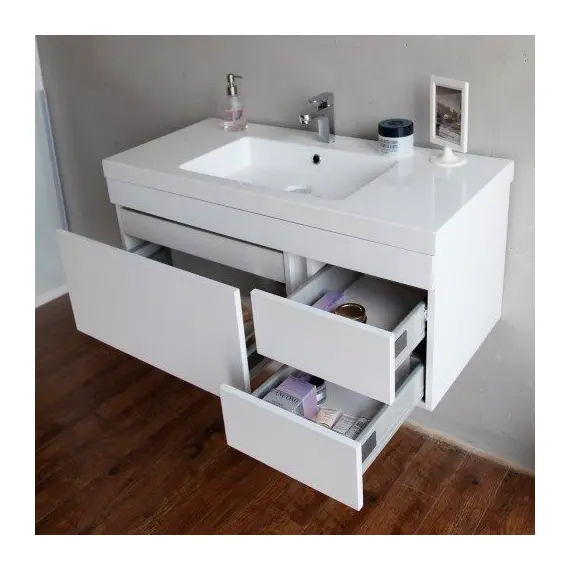 МЕБЕЛЬ ДЛЯ ВАННОЙ BELBAGNO LUCE 80 ПОДВЕСНАЯ БЕЛАЯ