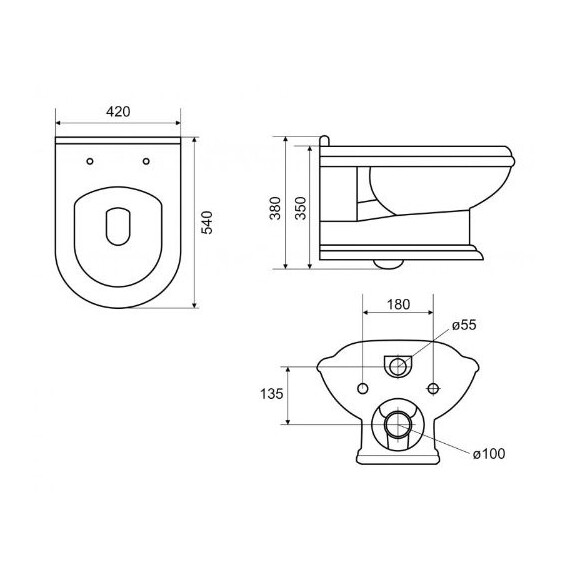 УНИТАЗ ПОДВЕСНОЙ CEZARES KING PALACE УНИТАЗ ПОДВЕСНОЙ CEZARES KING PALACE