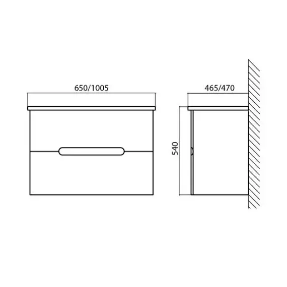 МЕБЕЛЬ ДЛЯ ВАННОЙ BELBAGNO SOFT 100 ПОДВЕСНАЯ БЕЛАЯ