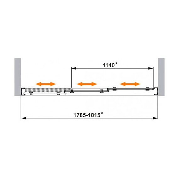 ДУШЕВАЯ ДВЕРЬ CEZARES FAMILY BF3 180