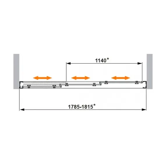 ДУШЕВАЯ ДВЕРЬ CEZARES FAMILY BF3 180