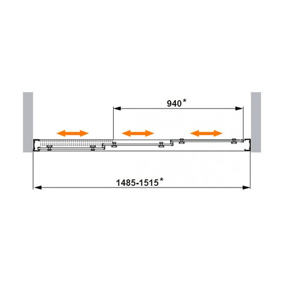 ДУШЕВАЯ ДВЕРЬ CEZARES FAMILY BF3 150