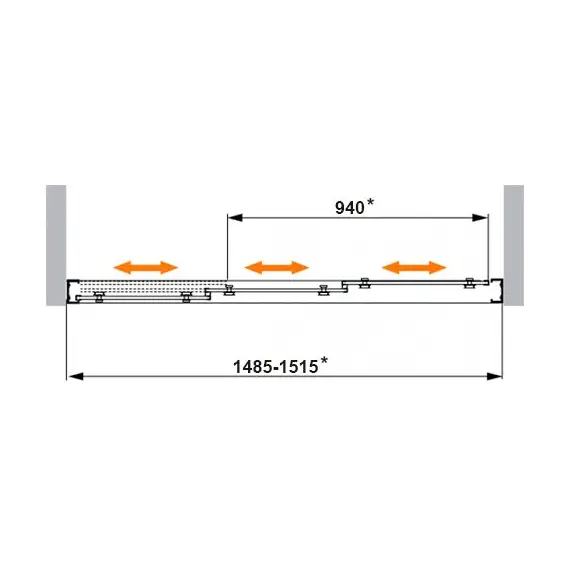 ДУШЕВАЯ ДВЕРЬ CEZARES FAMILY BF3 150