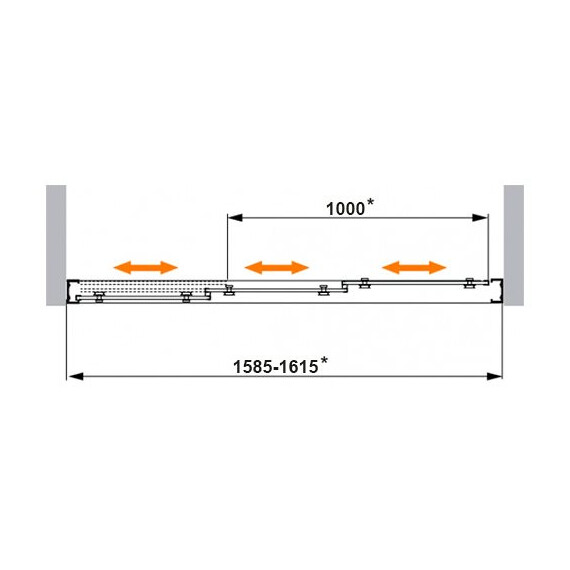 ДУШЕВАЯ ДВЕРЬ CEZARES FAMILY BF3 160
