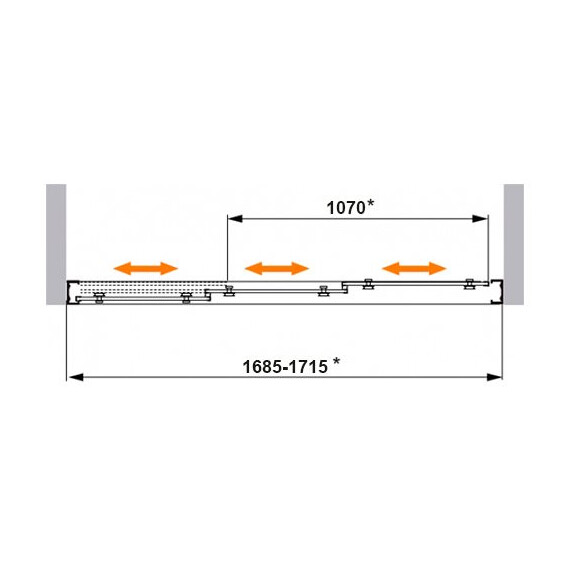 ШТОРКА ДЛЯ ВАННЫ CEZARES FAMILY V3 170/140