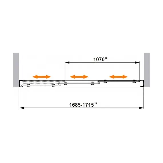 ШТОРКА ДЛЯ ВАННЫ CEZARES FAMILY V3 170/140