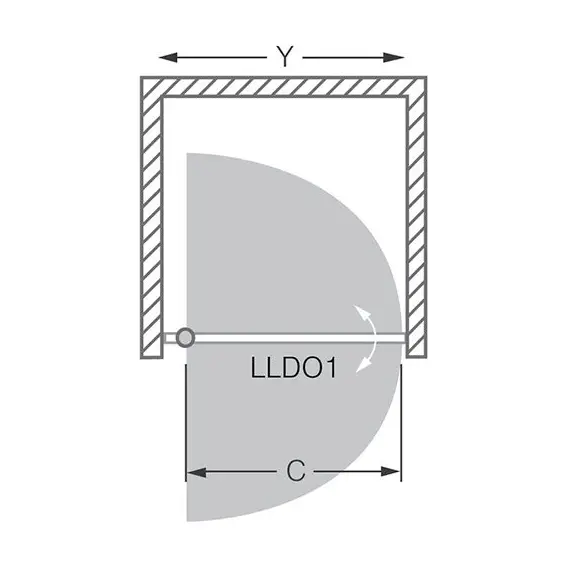 ДУШЕВАЯ ДВЕРЬ ROLTECHNIK LEGA LINE LLDO1/700
