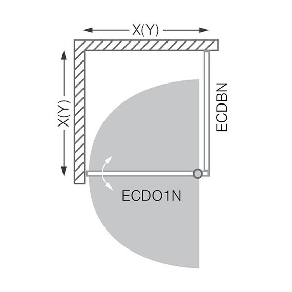 ДУШЕВОЙ УГОЛОК ROLTECHNIK EXCLUSIVE LINE ECDB/90+ECDO1/80