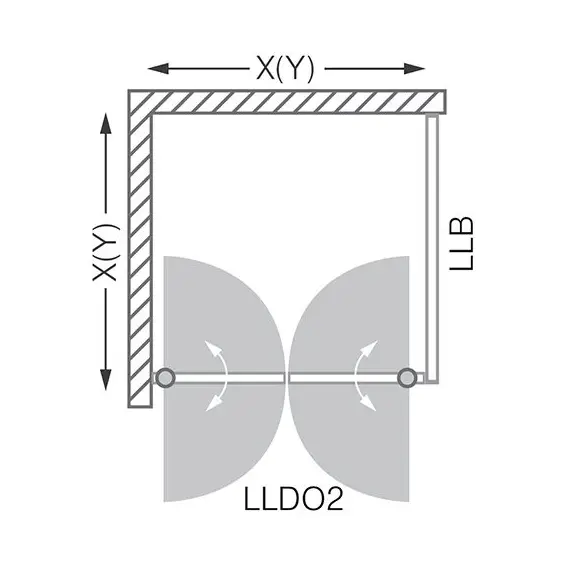ДУШЕВОЙ УГОЛОК ROLTECHNIK LEGA LINE LLDO2/700+LLB 800