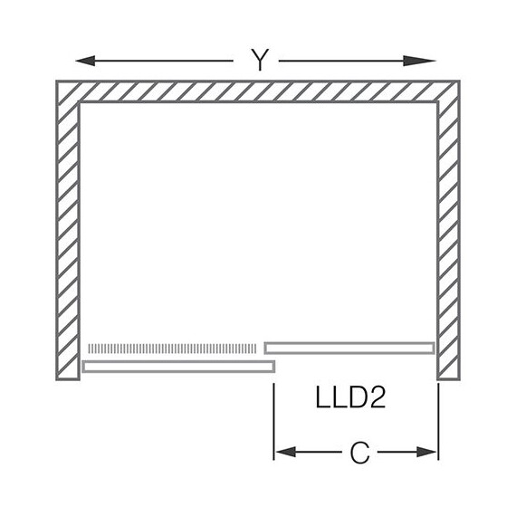 ДУШЕВАЯ ДВЕРЬ ROLTECHNIK LEGA LINE LLD2/1000