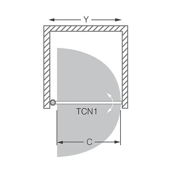 ДУШЕВАЯ ДВЕРЬ ROLTECHNIK TOWER LINE TCN1/1000