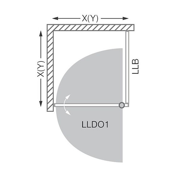 ДУШЕВОЙ УГОЛОК ROLTECHNIK LEGA LINE LLDO1/700+LLB/1000