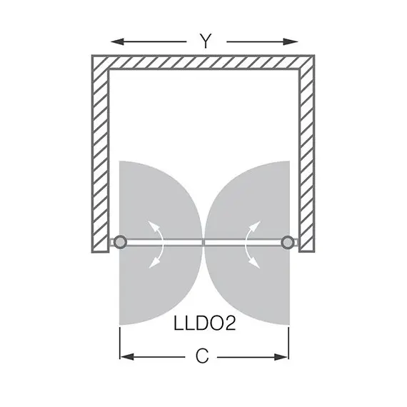 ДУШЕВАЯ ДВЕРЬ ROLTECHNIK LEGA LINE LLDO2/900