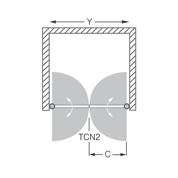 ДУШЕВАЯ ДВЕРЬ ROLTECHNIK TOWER LINE TCN2/1200