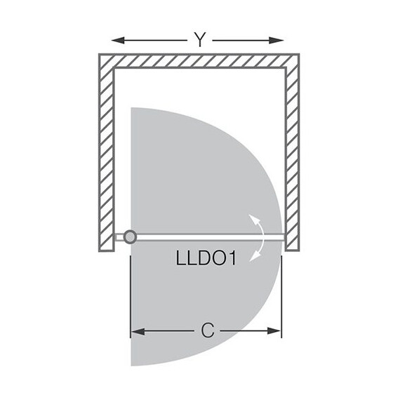 ДУШЕВАЯ ДВЕРЬ ROLTECHNIK LEGA LINE LLDO1/800