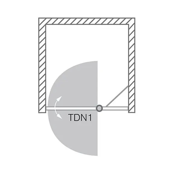ДУШЕВАЯ ДВЕРЬ ROLTECHNIK TOWER LINE TDN1/1200