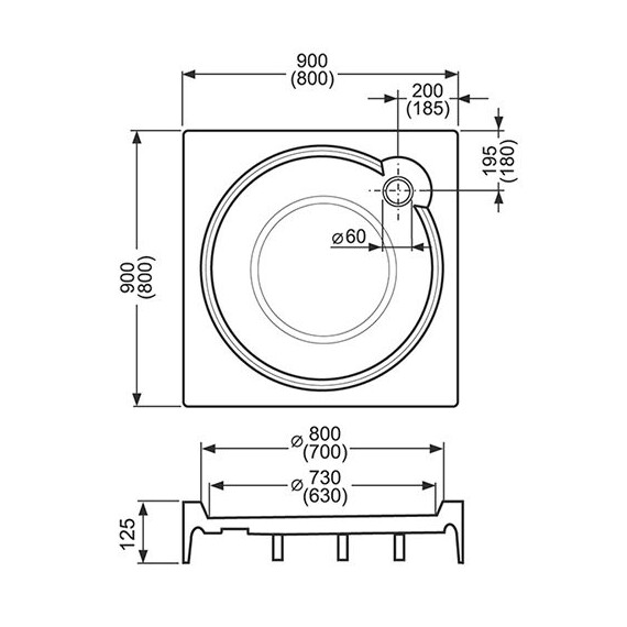 ДУШЕВОЙ ПОДДОН ROLTECHNIK SANIPRO ALOHA-FLAT 90