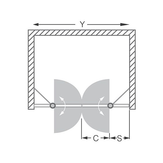 ДУШЕВАЯ ДВЕРЬ ROLTECHNIK TOWER LINE TDN2/1500