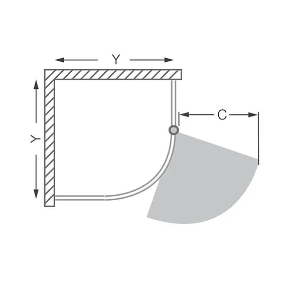 ДУШЕВОЙ УГОЛОК ROLTECHNIK SANIPRO LINE AUSTIN 90X90