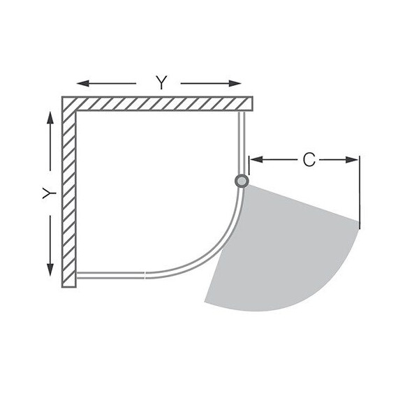 ДУШЕВОЙ УГОЛОК ROLTECHNIK SANIPRO LINE DENVER 80X80