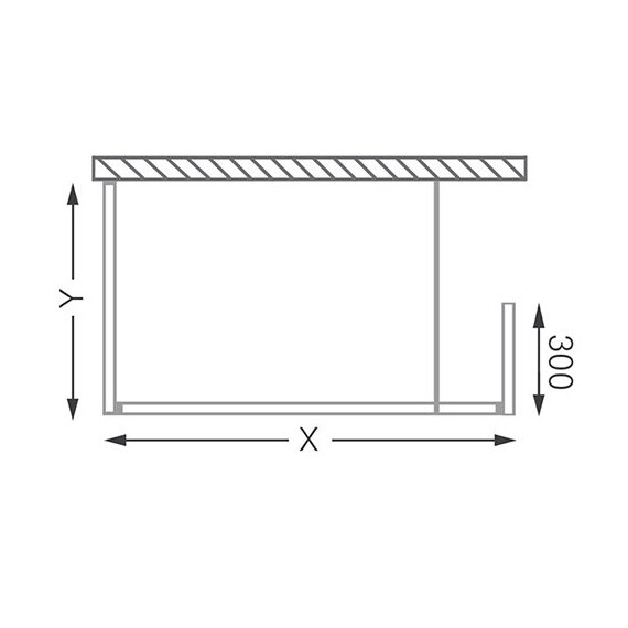 ДУШЕВОЙ УГОЛОК ROLTECHNIK WALK IN LINE WALK B/1400/800