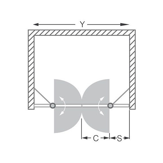 ДУШЕВАЯ ДВЕРЬ ROLTECHNIK TOWER LINE TDN2/1100