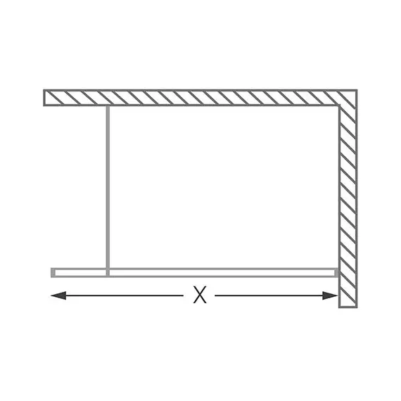 ДУШЕВОЙ УГОЛОК ROLTECHNIK SANIPRO LINE WALK PRO/1400