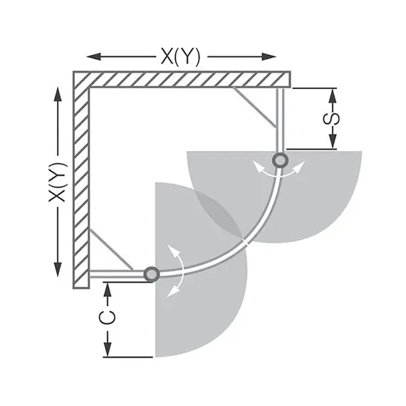 ДУШЕВОЙ УГОЛОК ROLTECHNIK TOWER LINE TR2/1000