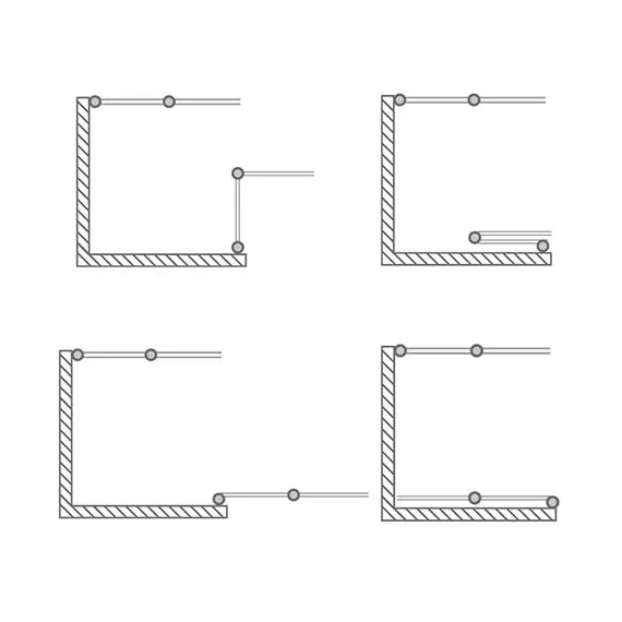 ДУШЕВОЙ УГОЛОК ROLTECHNIK TOWER LINE TZOL1/900+TZOP1