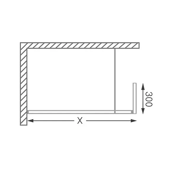 ДУШЕВОЙ УГОЛОК ROLTECHNIK WALK IN LINE WALK C/900