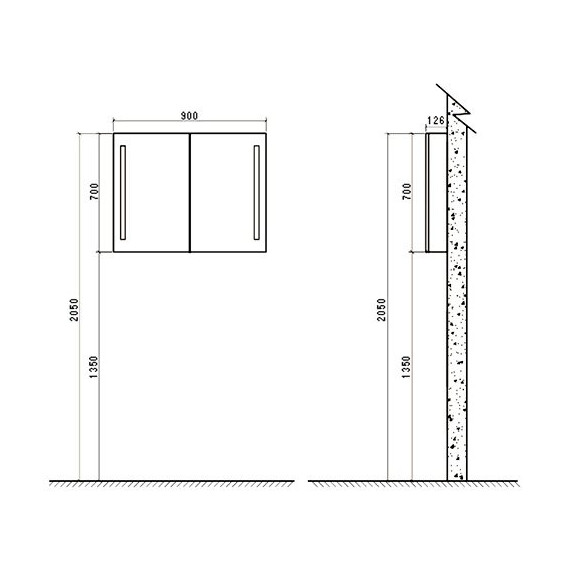 ЗЕРКАЛЬНЫЙ ШКАФ BELBAGNO SPC-2A-DL-BL-900 ЗЕРКАЛЬНЫЙ ШКАФ BELBAGNO SPC-2A-DL-BL-900