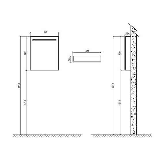 ЗЕРКАЛЬНЫЙ ШКАФ BELBAGNO SPC-1A-DL-BL-600