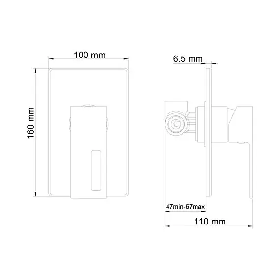 СМЕСИТЕЛЬ ДЛЯ ВАННЫ И ДУША WASSERKRAFT ALME 1541