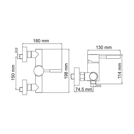 СМЕСИТЕЛЬ ДЛЯ ДУША WASSERKRAFT MAIN 4102