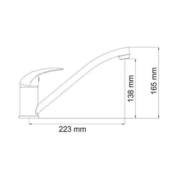 СМЕСИТЕЛЬ ДЛЯ КУХНИ С ПОВОРОТНЫМ ИЗЛИВОМ WASSERKRAFT ISEN 2607