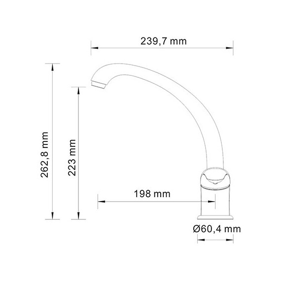 СМЕСИТЕЛЬ ДЛЯ КУХНИ WASSERKRAFT ROSSEL 2807