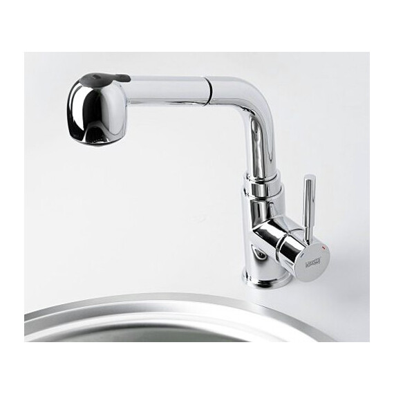 СМЕСИТЕЛЬ ДЛЯ КУХНИ С ВЫДВИЖНОЙ ЛЕЙКОЙ WASSERKRAFT MAIN 4166
