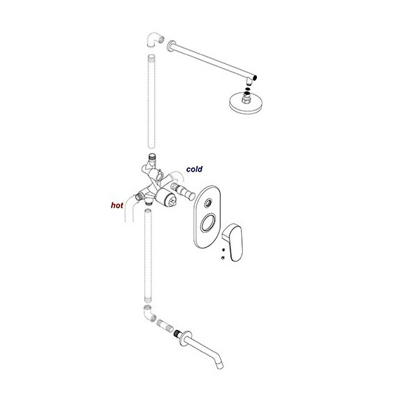 СМЕСИТЕЛЬ ДЛЯ ВАННЫ И ДУША WASSERKRAFT DONAU 5361 СМЕСИТЕЛЬ ДЛЯ ВАННЫ И ДУША WASSERKRAFT DONAU 5361