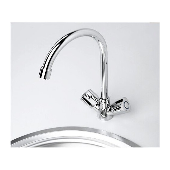 СМЕСИТЕЛЬ ДЛЯ КУХНИ С ПОВОРОТНЫМ ИЗЛИВОМ WASSERKRAFT AMPER 2907