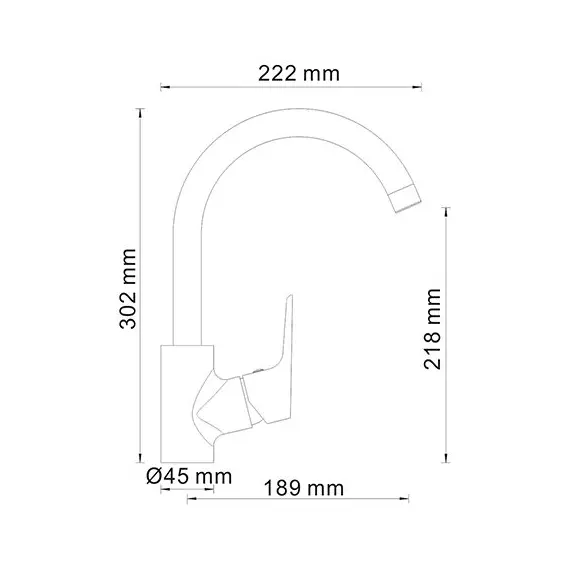 СМЕСИТЕЛЬ ДЛЯ КУХНИ WASSERKRAFT LIPPE 4507