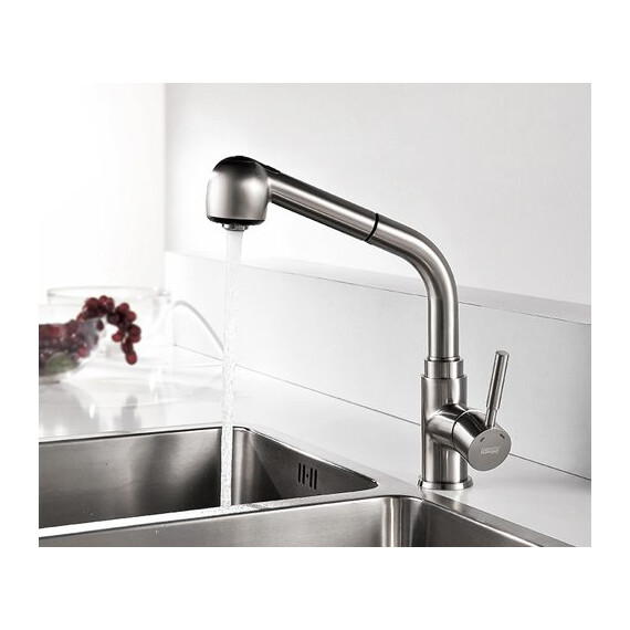 СМЕСИТЕЛЬ ДЛЯ КУХНИ С ВЫДВИЖНОЙ ЛЕЙКОЙ WASSERKRAFT WERN 4266