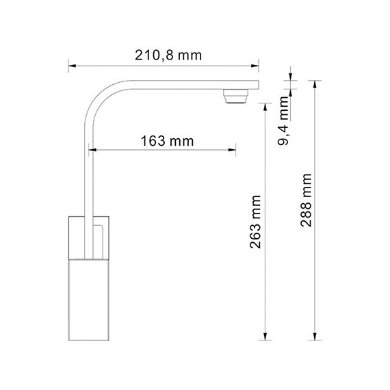СМЕСИТЕЛЬ ДЛЯ КУХНИ WASSERKRAFT ALME 1507