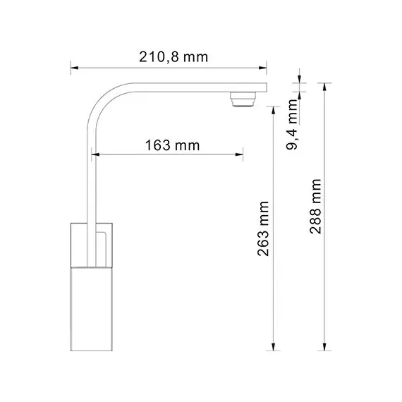 СМЕСИТЕЛЬ ДЛЯ КУХНИ WASSERKRAFT ALME 1507