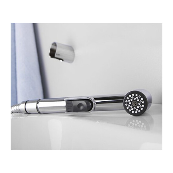 СМЕСИТЕЛЬ ДЛЯ РАКОВИНЫ С ГИГИЕНИЧЕСКОЙ ЛЕЙКОЙ WASSERKRAFT ALLER 1068