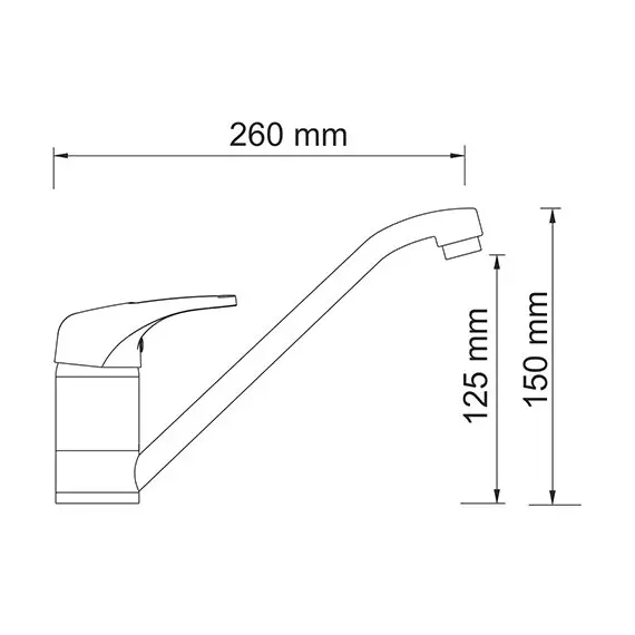 СМЕСИТЕЛЬ ДЛЯ КУХНИ С ПОВОРОТНЫМ ИЗЛИВОМ WASSERKRAFT ODER 6307